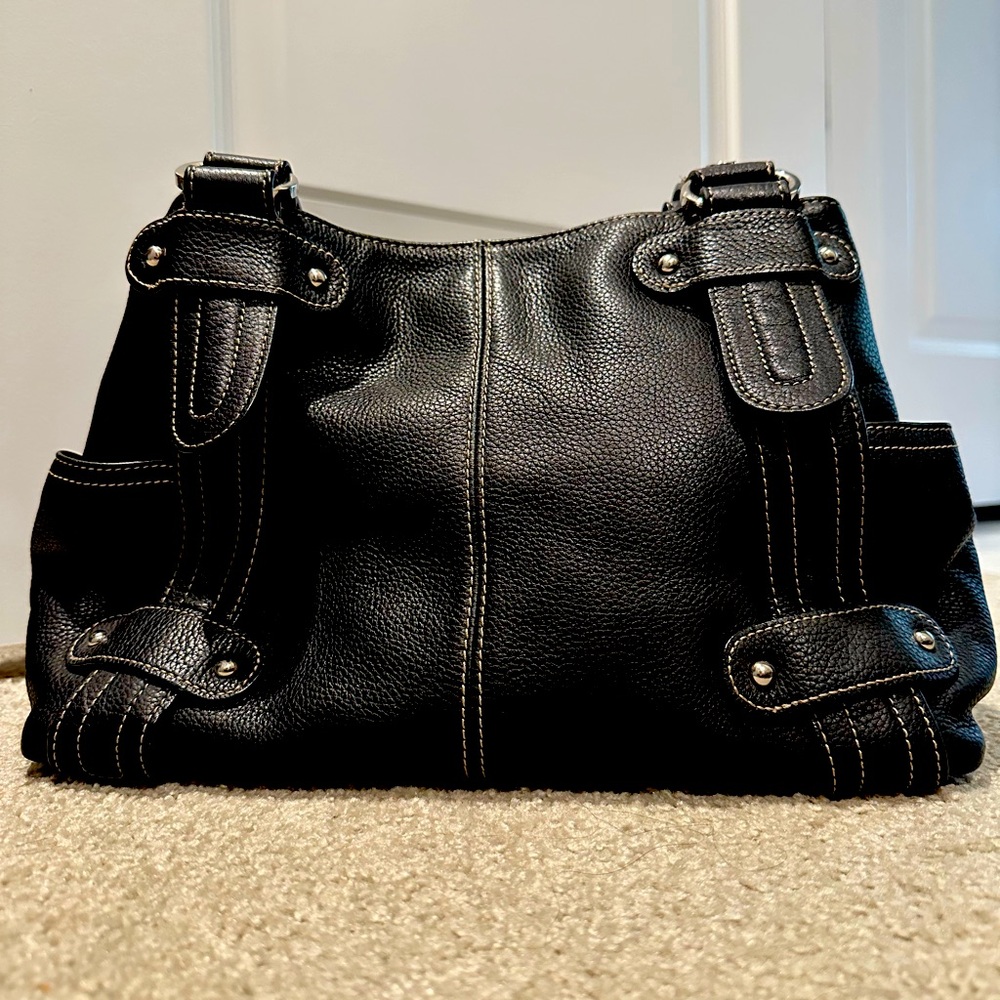 Tignanello Black leather purse